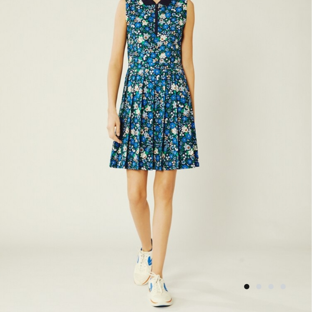 Tory Burch Tory Sport Floral Pleated Golf Dress